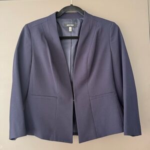 NEW Nine West Blue Tailored Blazer / Suit Jacket – Size 0 Matching Skirt